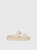 Roxxie Sandals Beige Linen