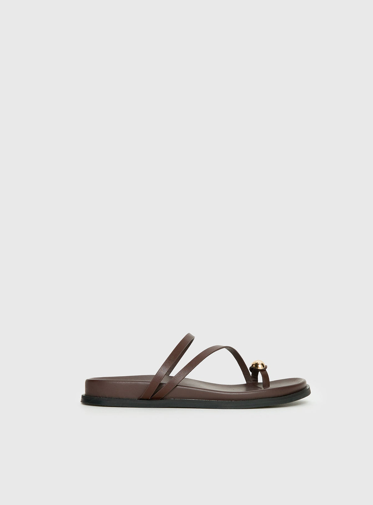 Therapy Alba Hardware Detail Sandals Chocolate