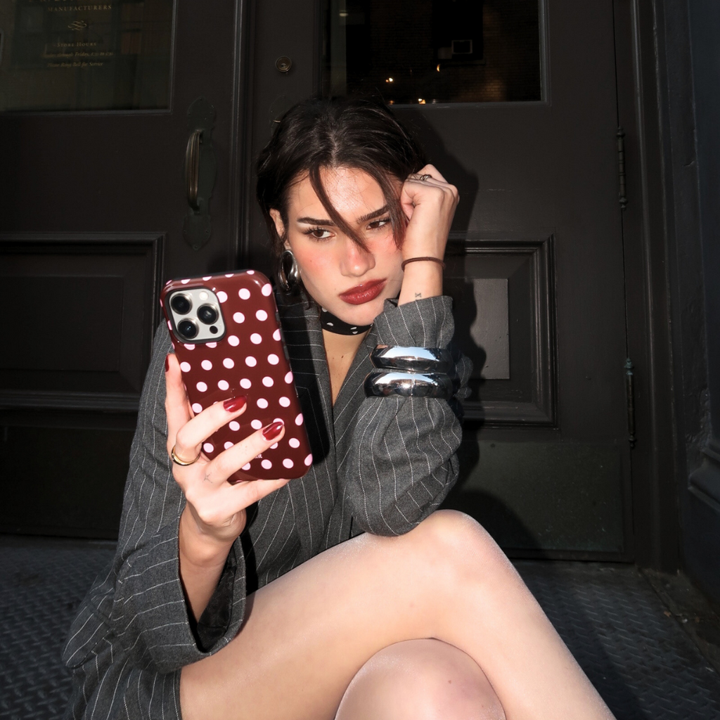 Chocolate Polka iPhone Case