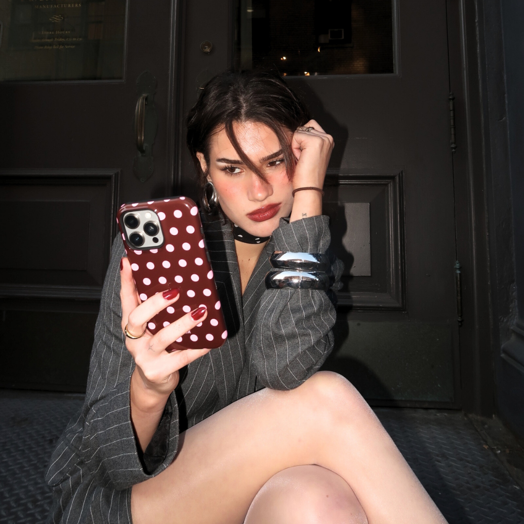 Chocolate Polka iPhone Case