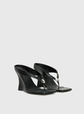 Two Summers Wedge Heels Black