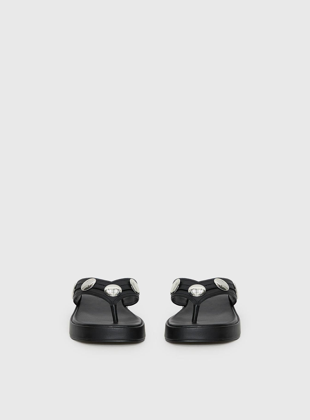 Paislee Stud Detail Sandals Black