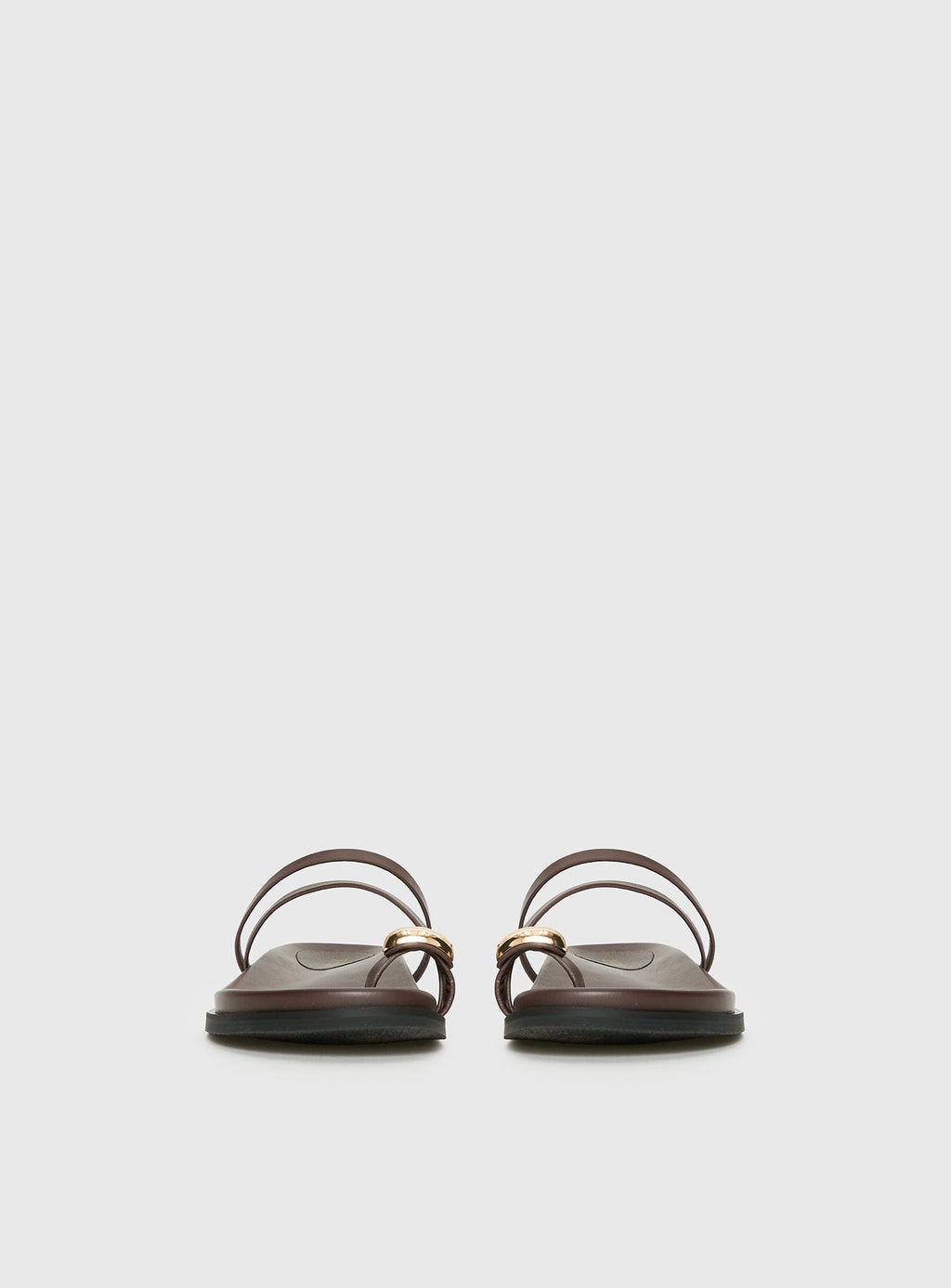 Therapy Alba Hardware Detail Sandals Chocolate