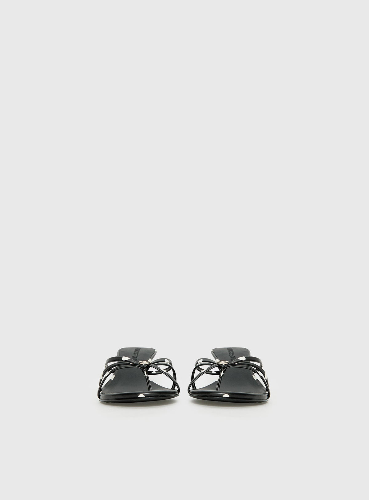 For The Rush Kitten Heels Black Polka