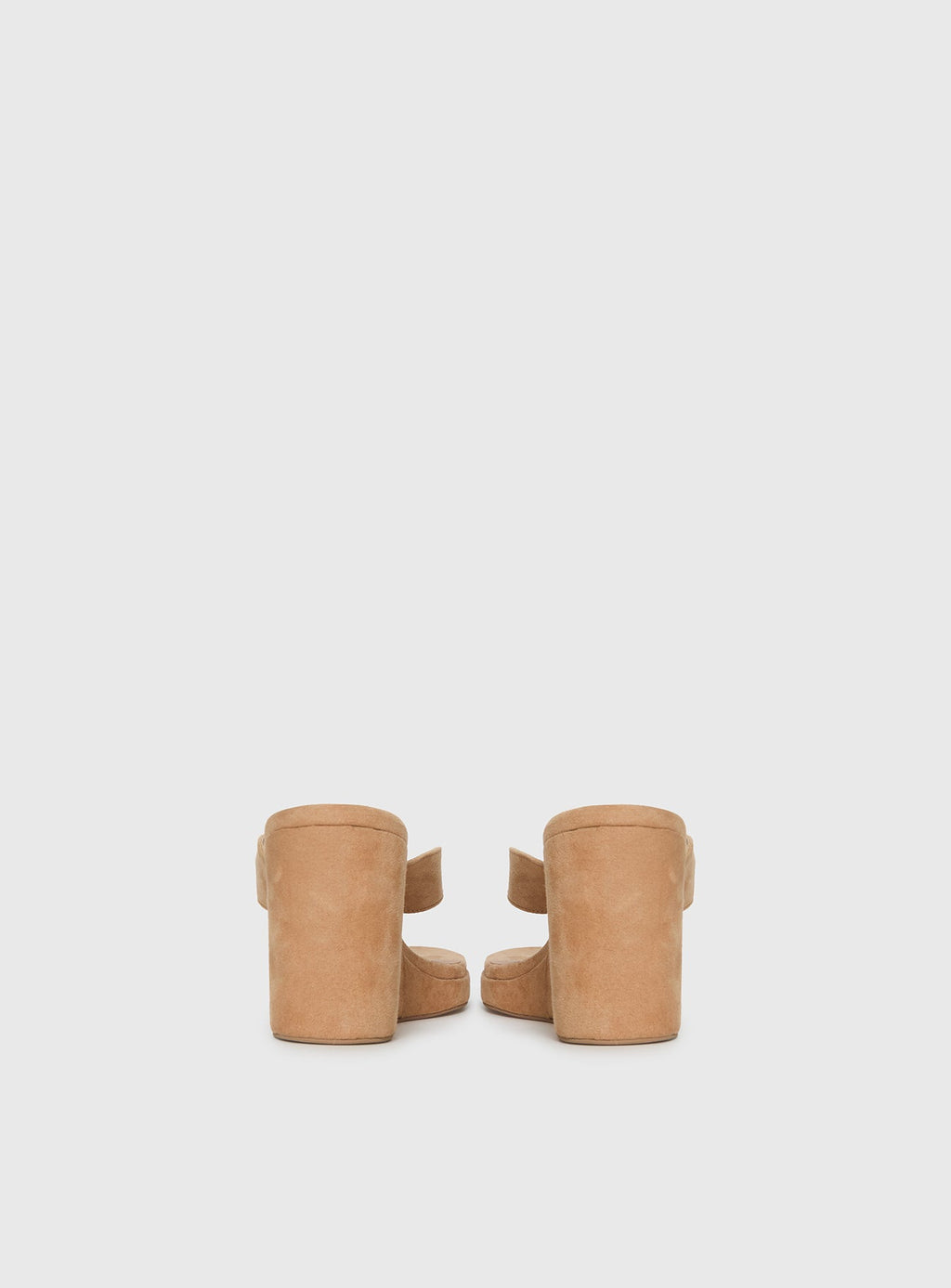 Kamiko Wedged Heels Tan Faux Suede