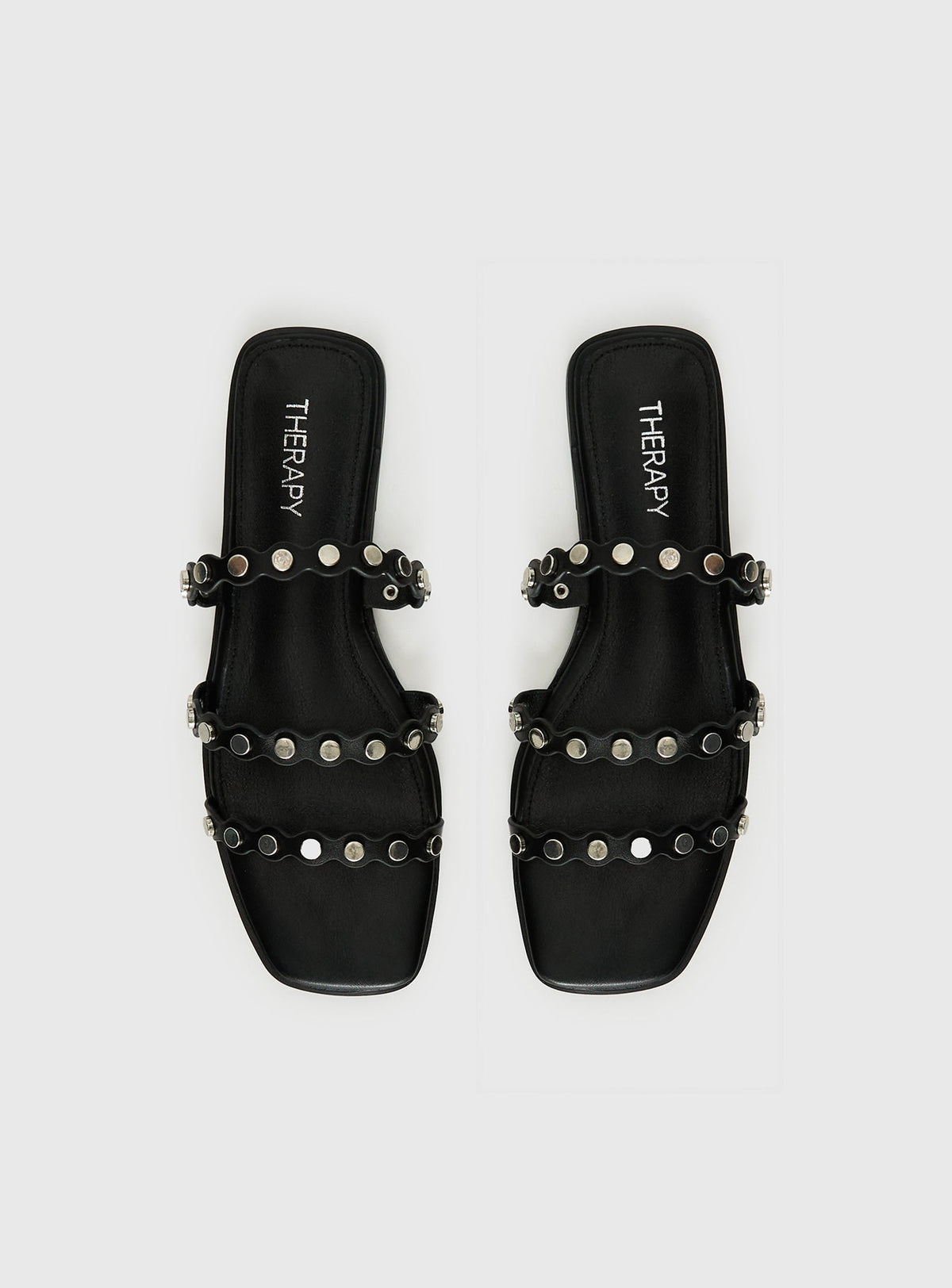 Therapy Gunner Stud Slides Black