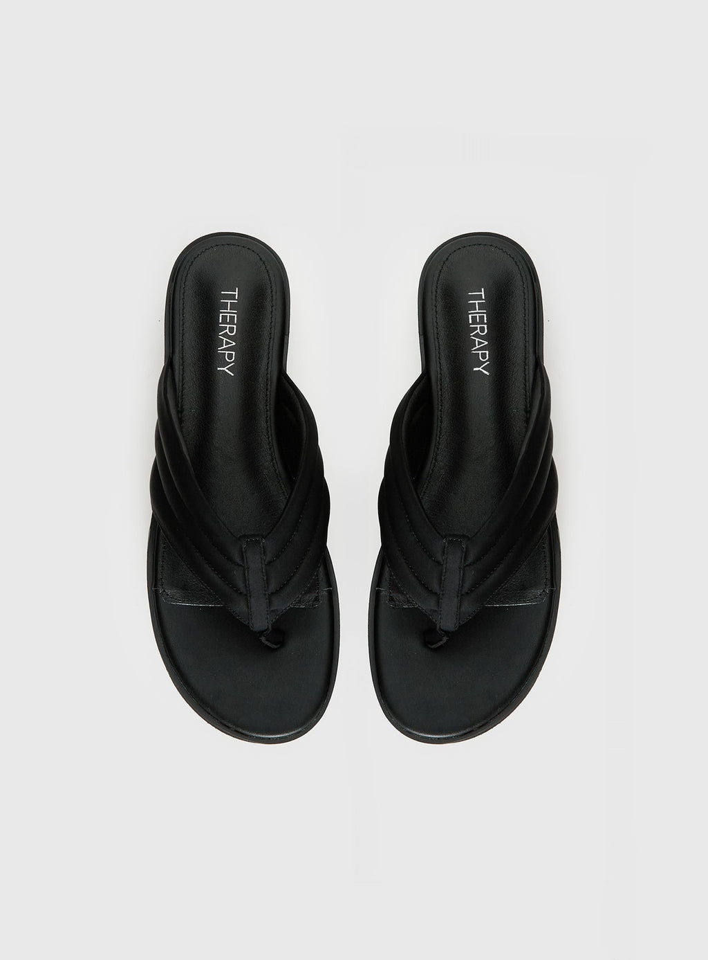Therapy Bri Platform Thong Sandals Black