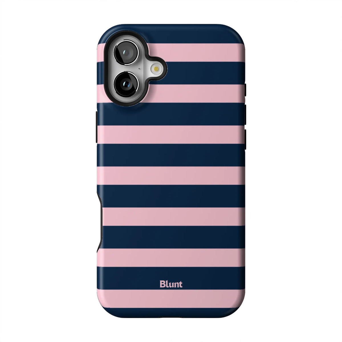Blueberry Blush Stripe iPhone Case