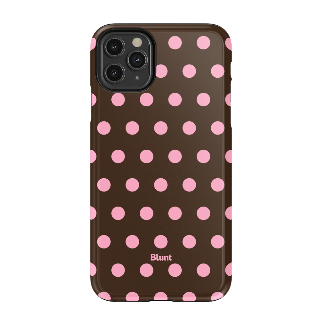 Chocolate Polka iPhone Case