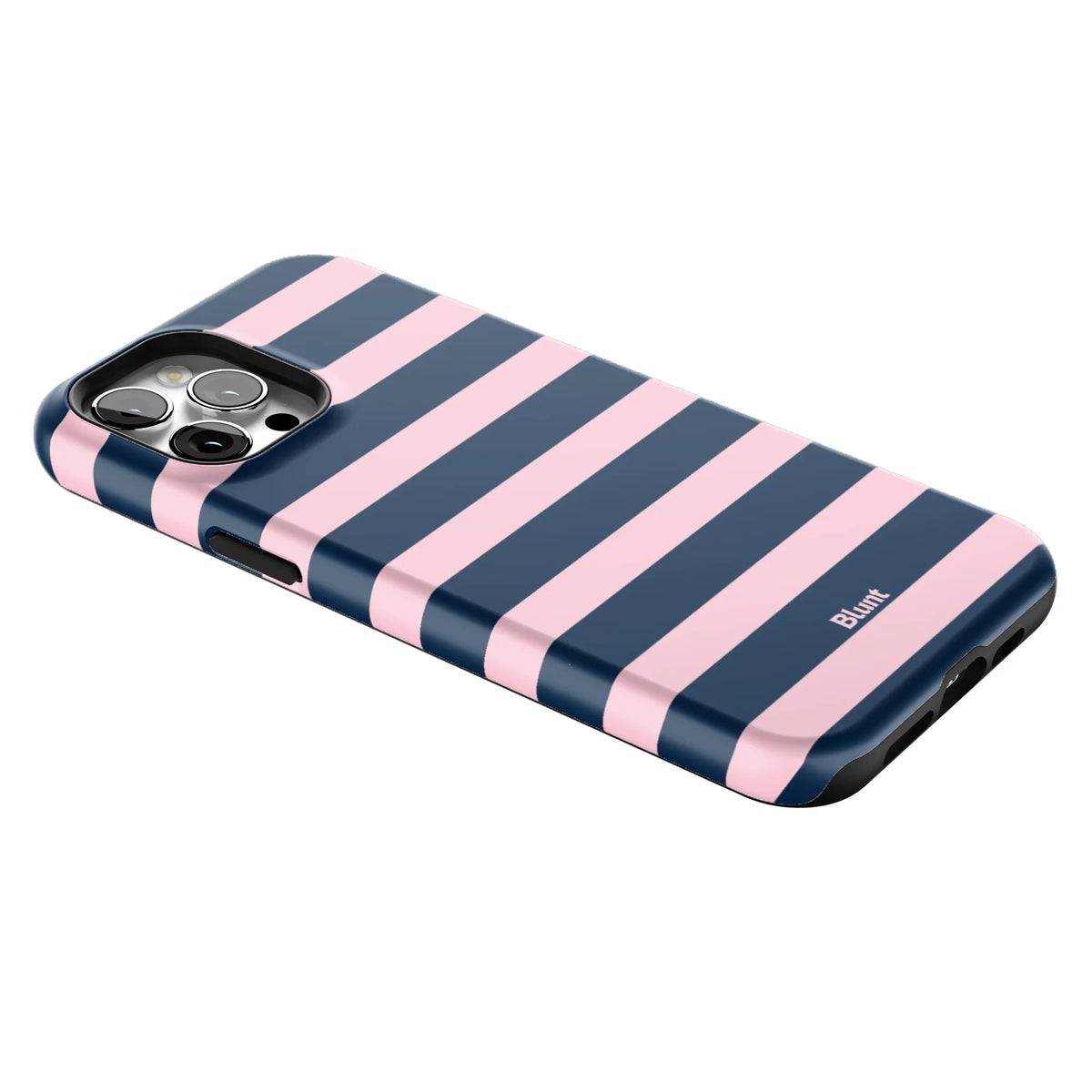 Blueberry Blush Stripe iPhone Case