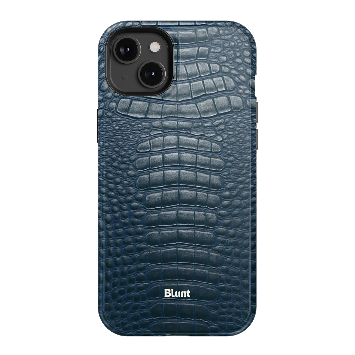 Navy Croc iPhone Case