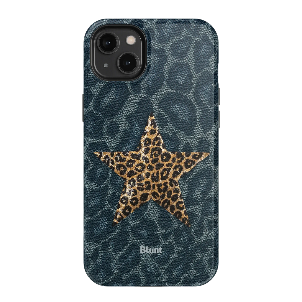 Denim Cheetah iPhone Case