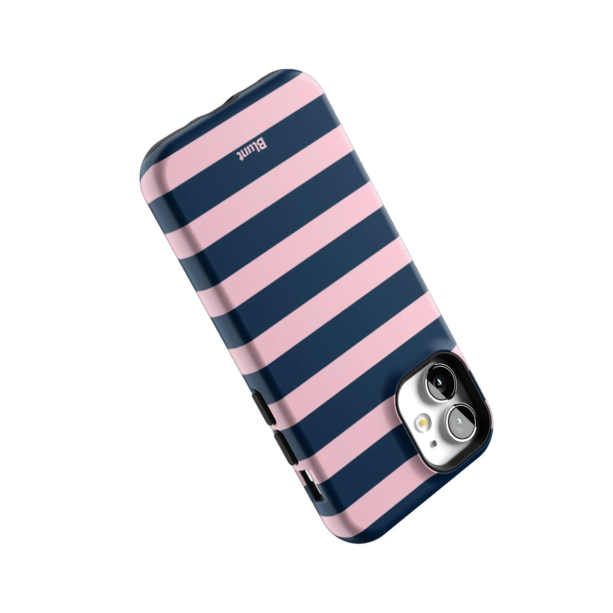Blueberry Blush Stripe iPhone Case