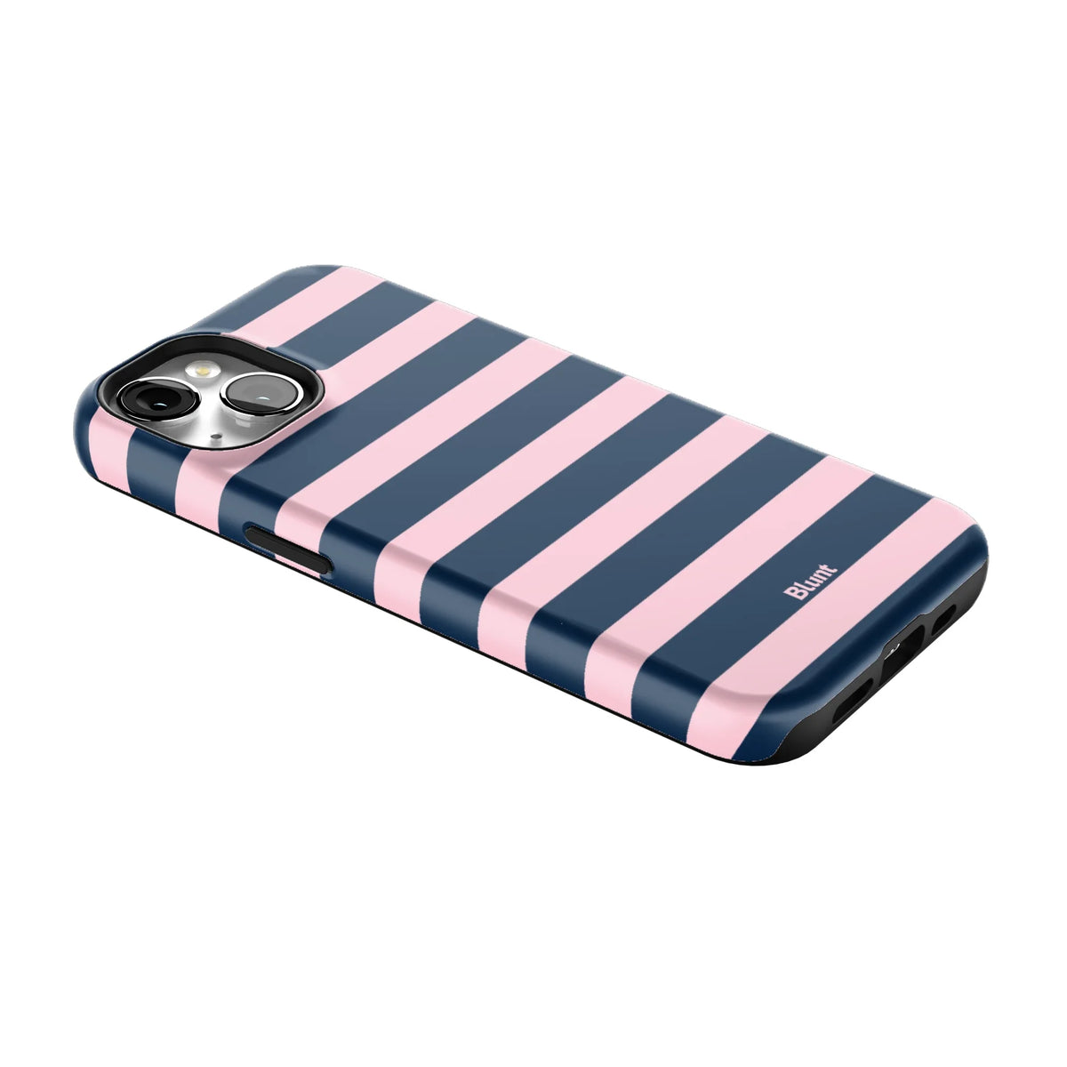 Blueberry Blush Stripe iPhone Case