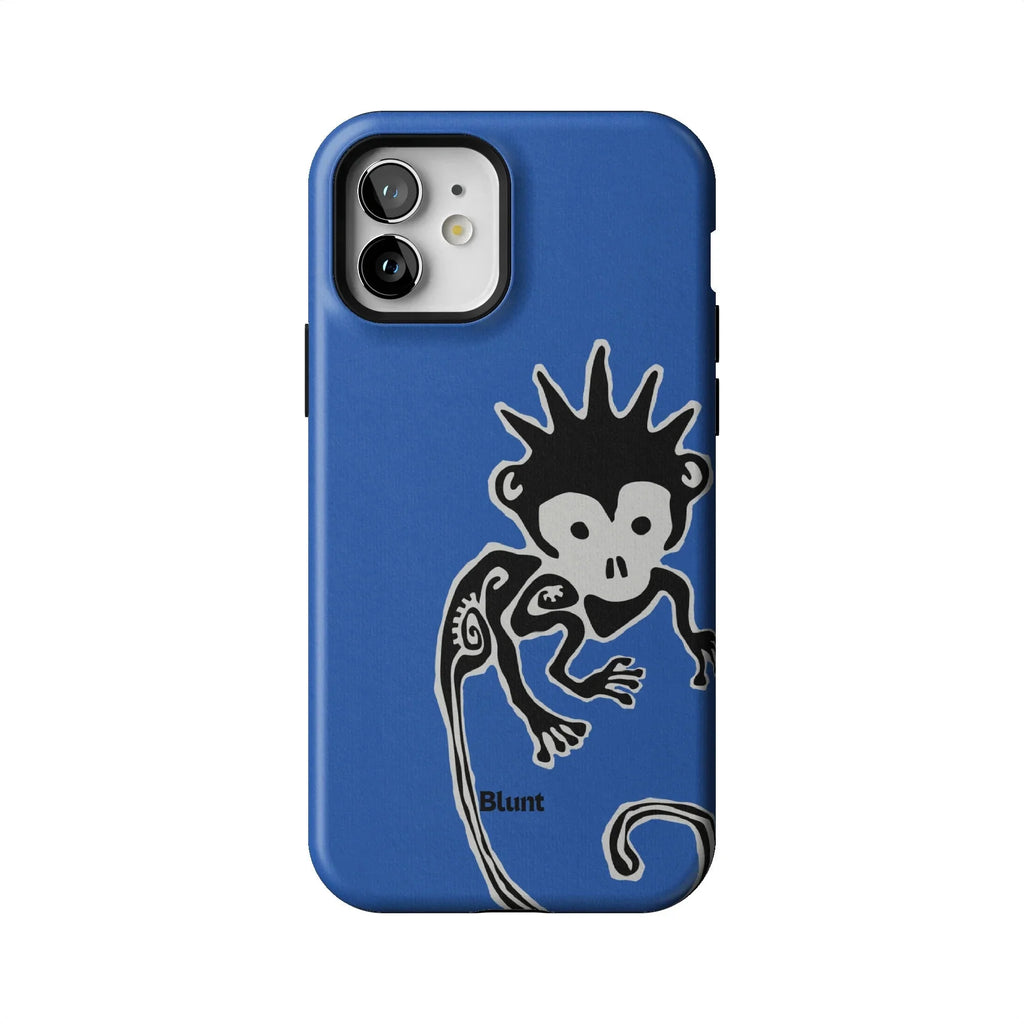 Blue Monkey iPhone Case