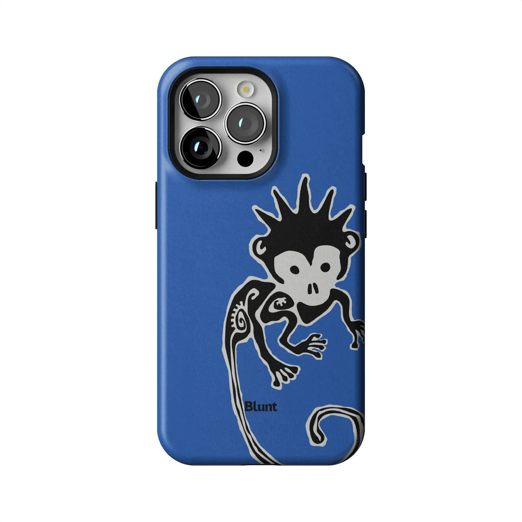 Blue Monkey iPhone Case