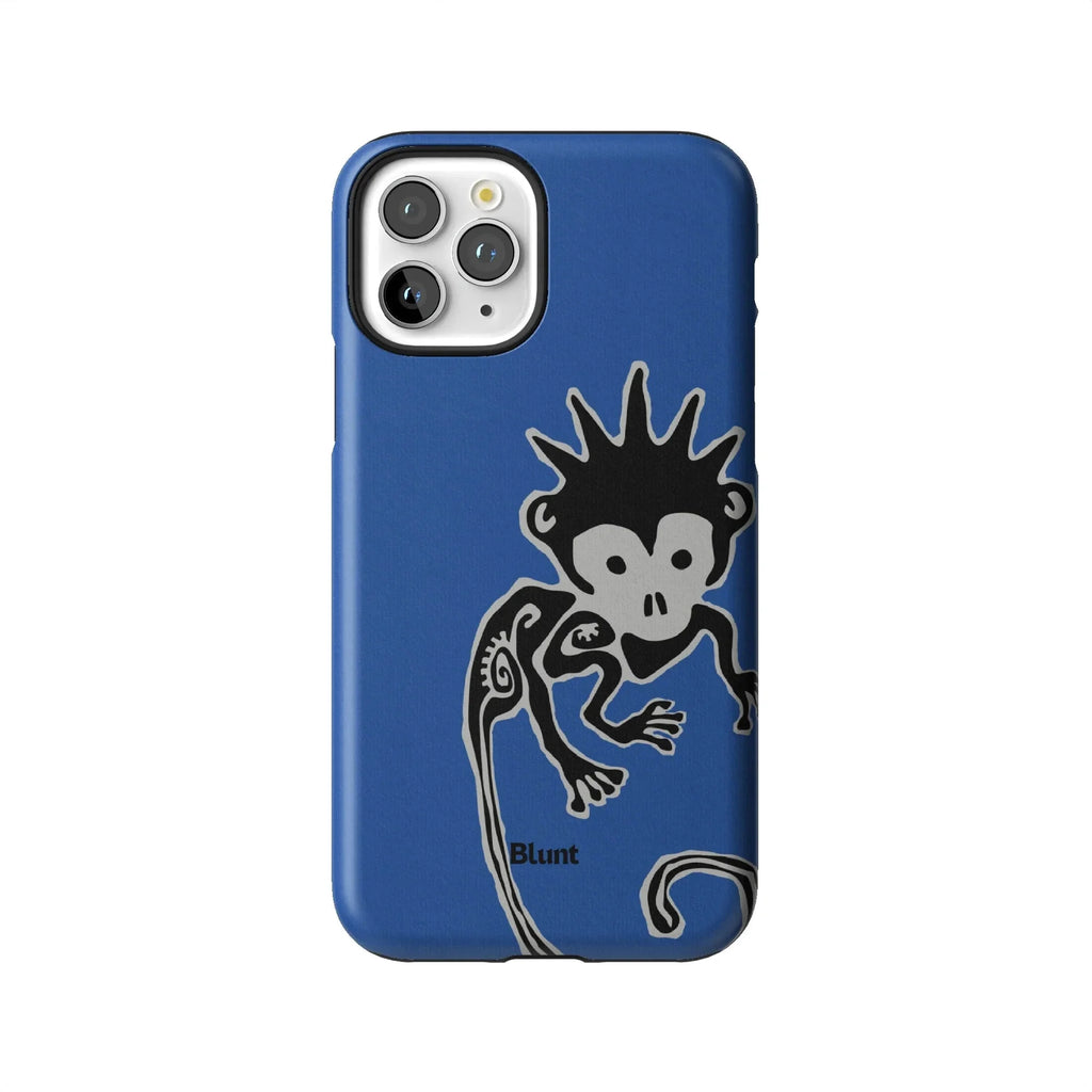 Blue Monkey iPhone Case