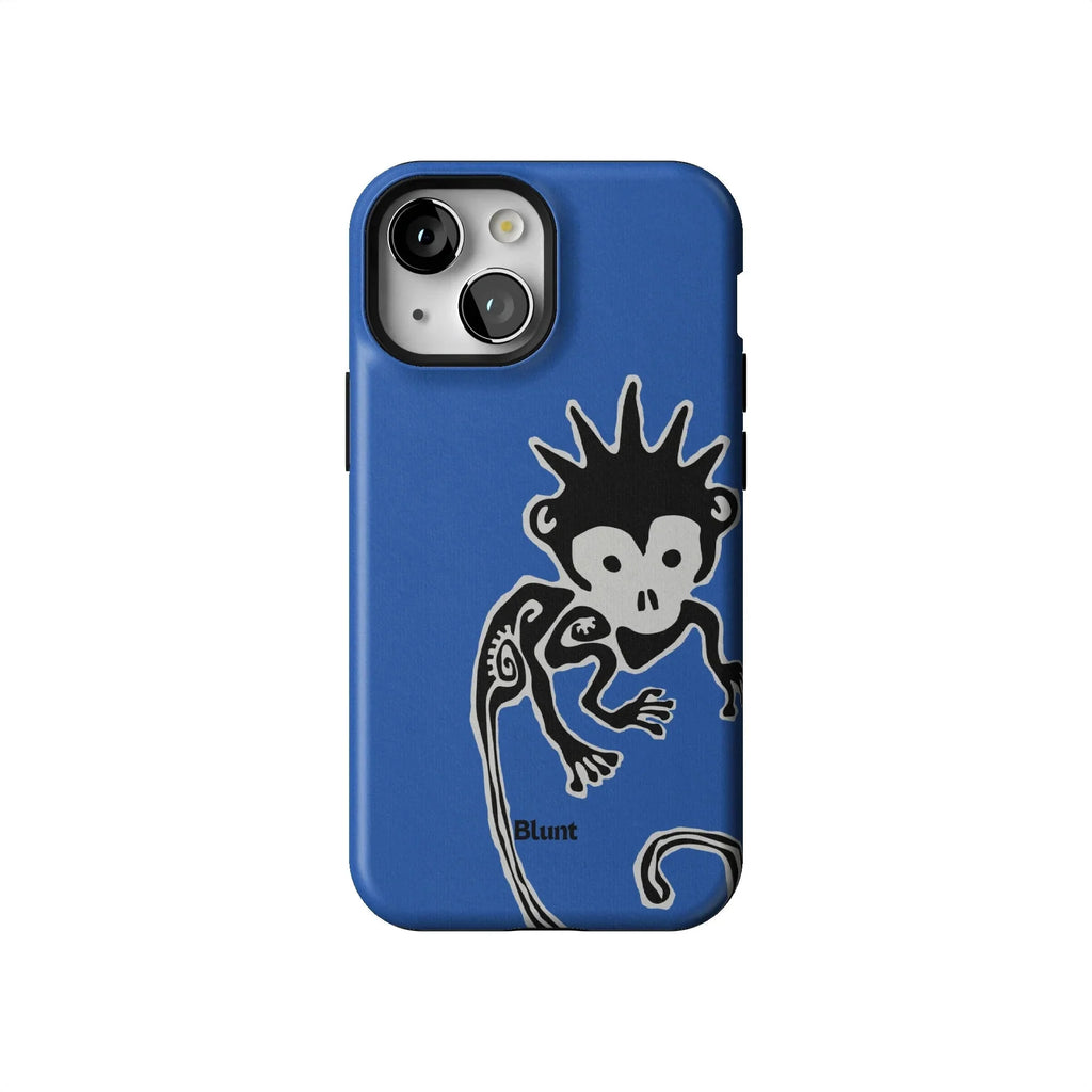 Blue Monkey iPhone Case
