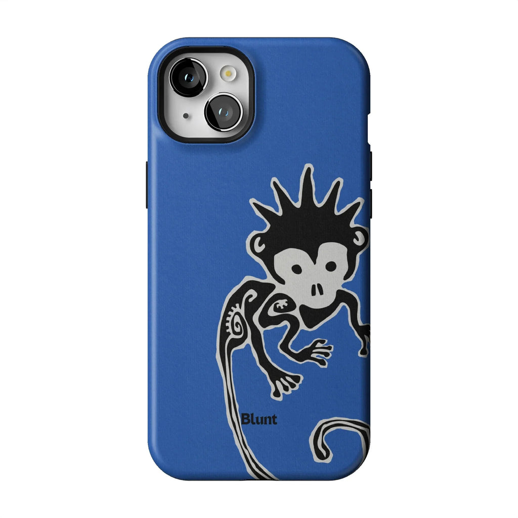 Blue Monkey iPhone Case