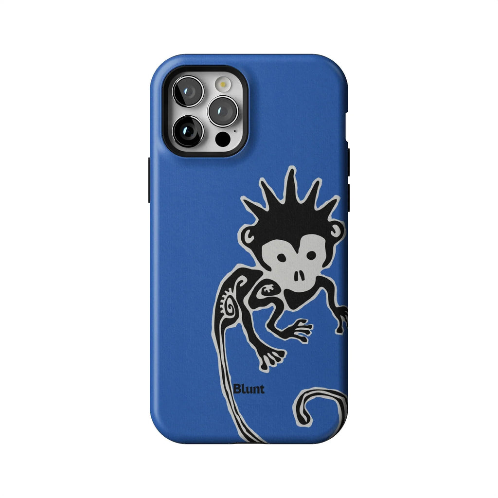 Blue Monkey iPhone Case