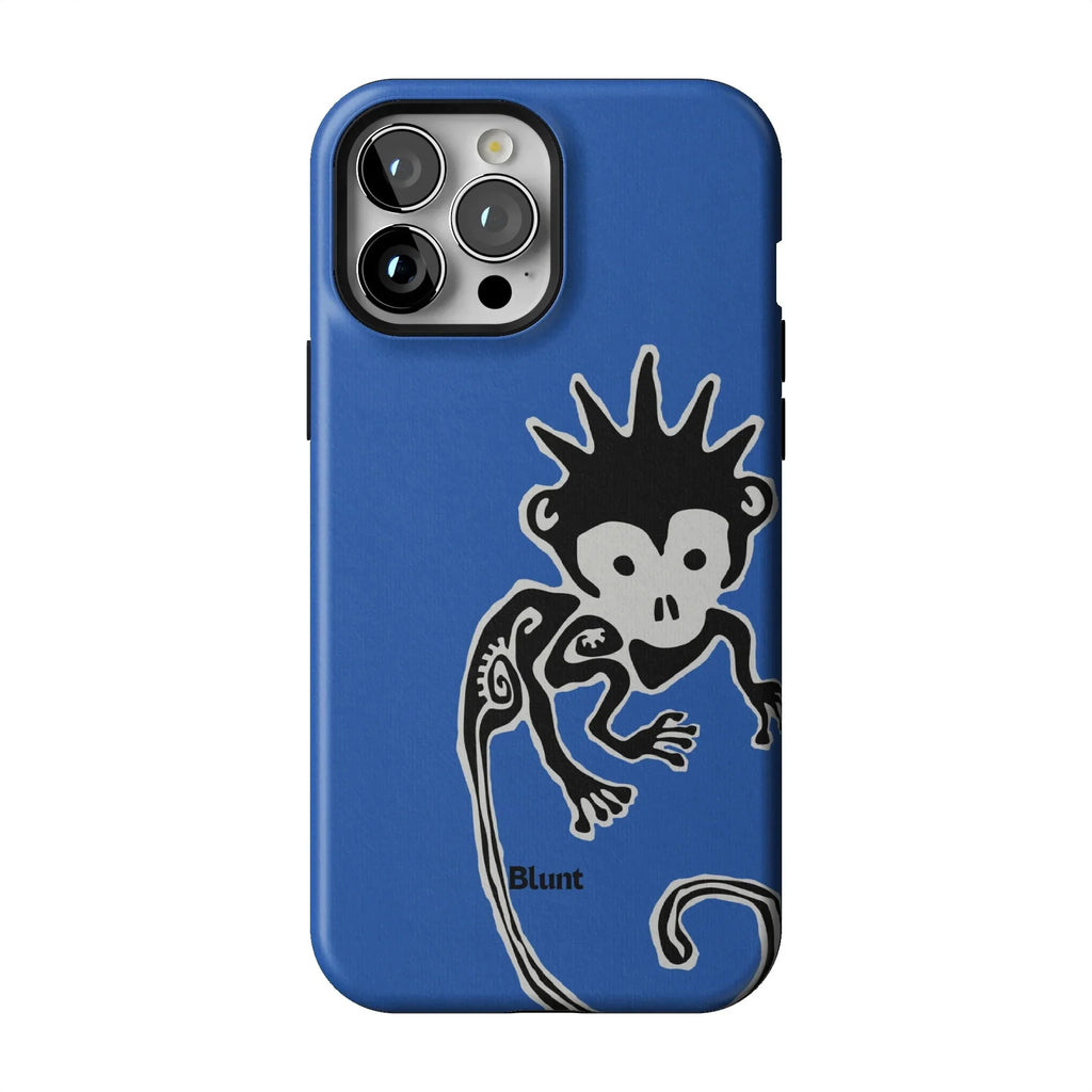 Blue Monkey iPhone Case