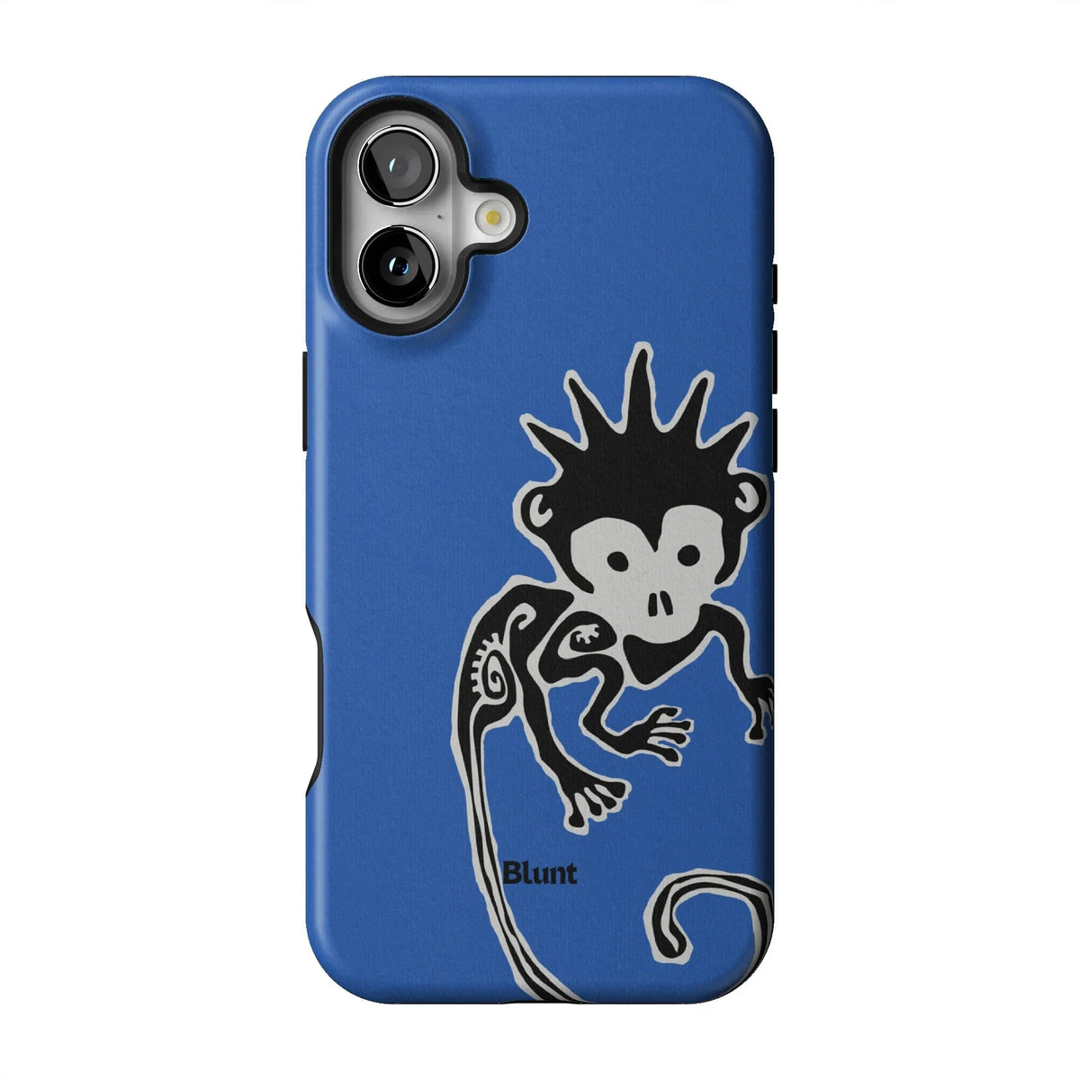 Blue Monkey iPhone Case