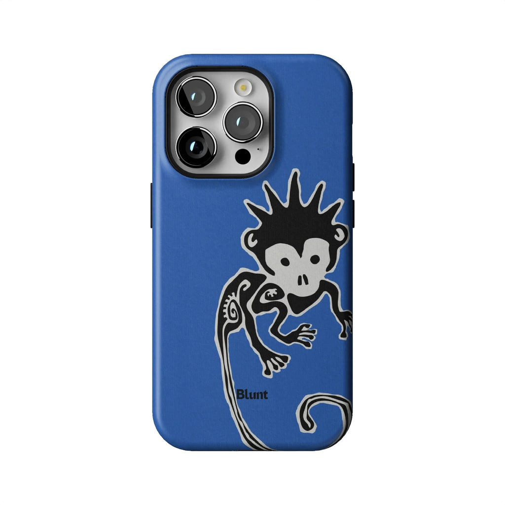 Blue Monkey iPhone Case
