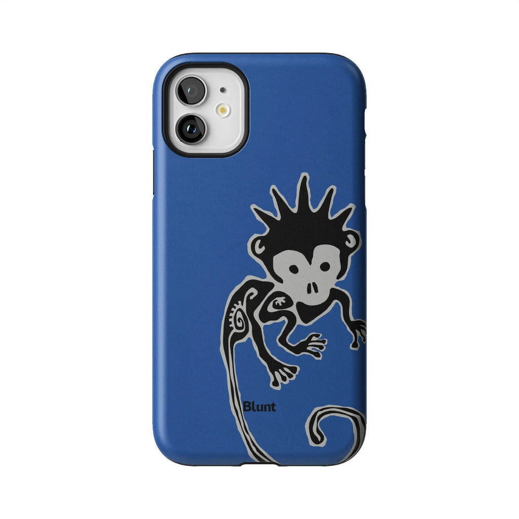 Blue Monkey iPhone Case
