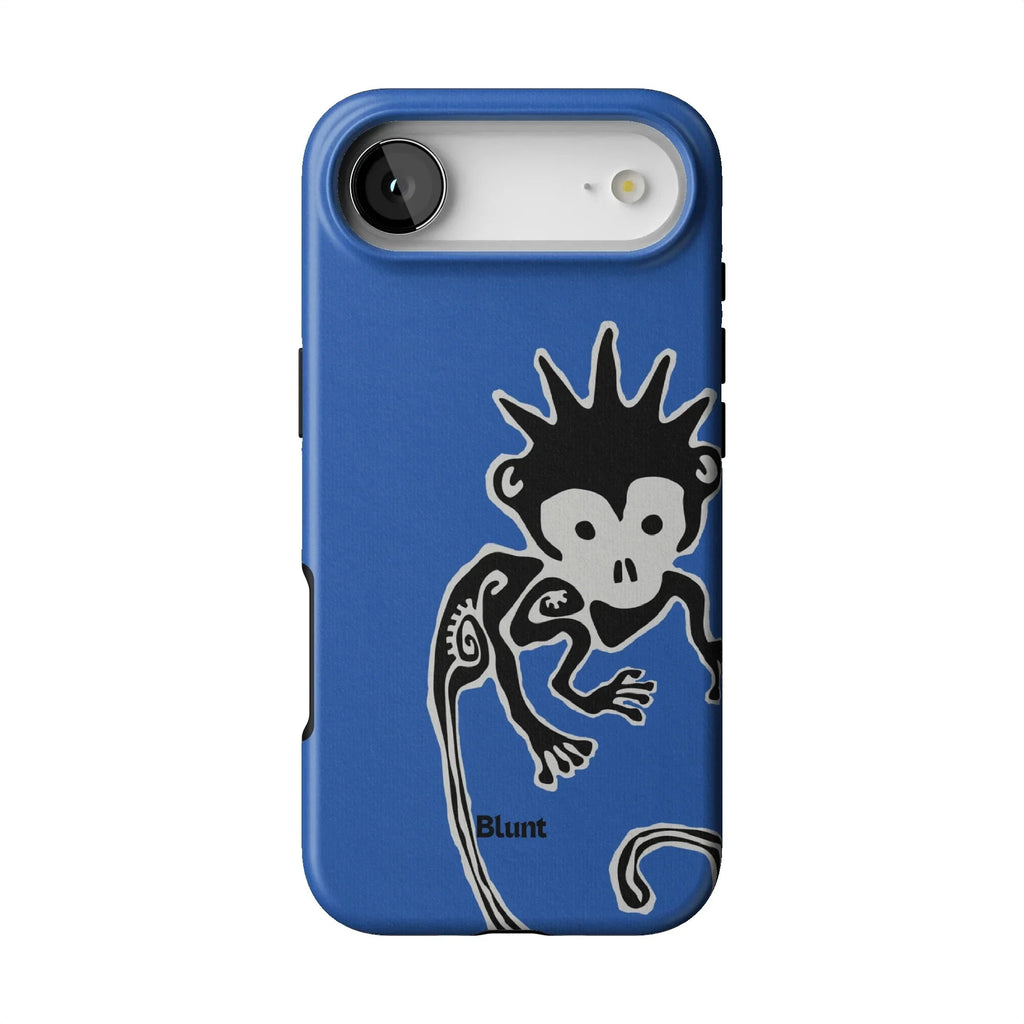 Blue Monkey iPhone Case