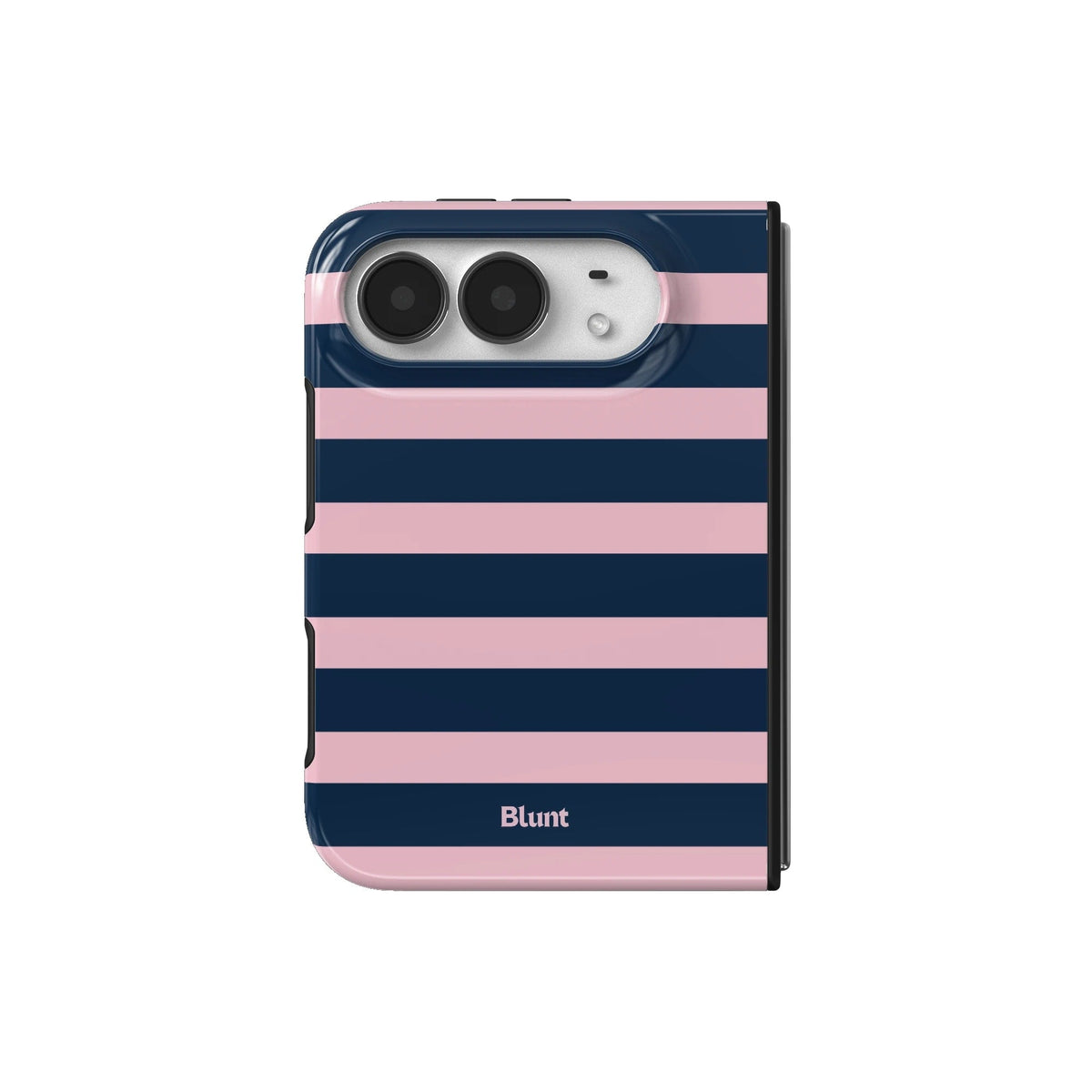 Blueberry Blush Stripe iPhone Case