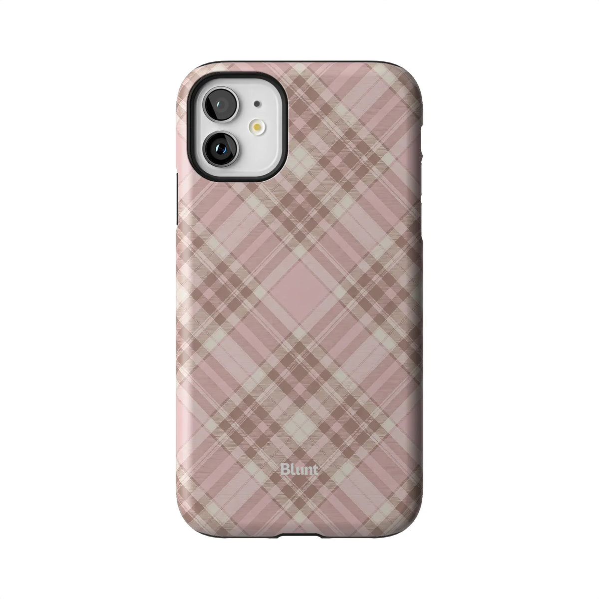 Blush Plaid iPhone Case