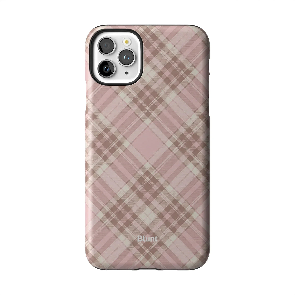 Blush Plaid iPhone Case