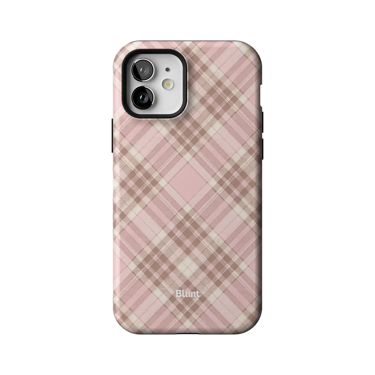 Blush Plaid iPhone Case