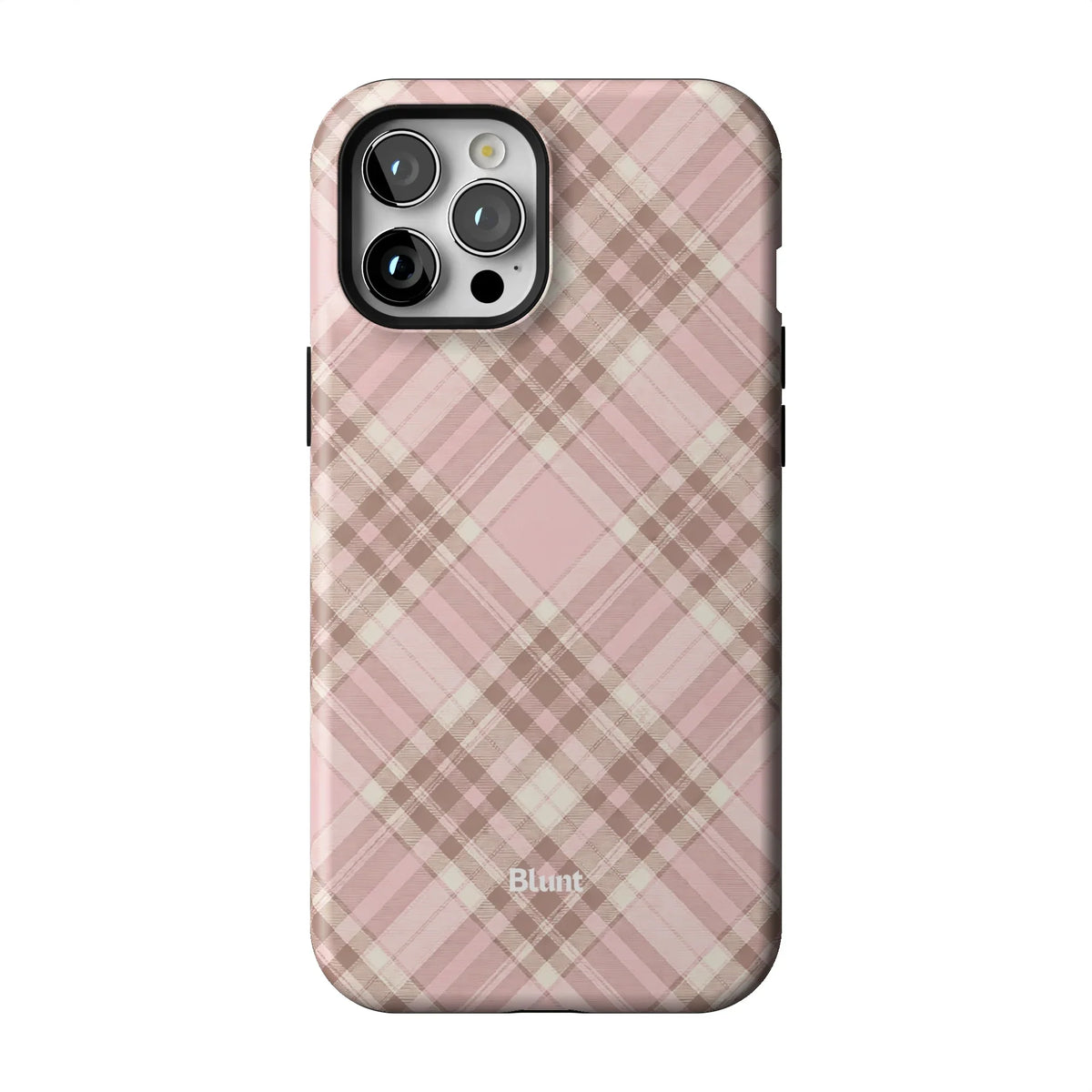 Blush Plaid iPhone Case