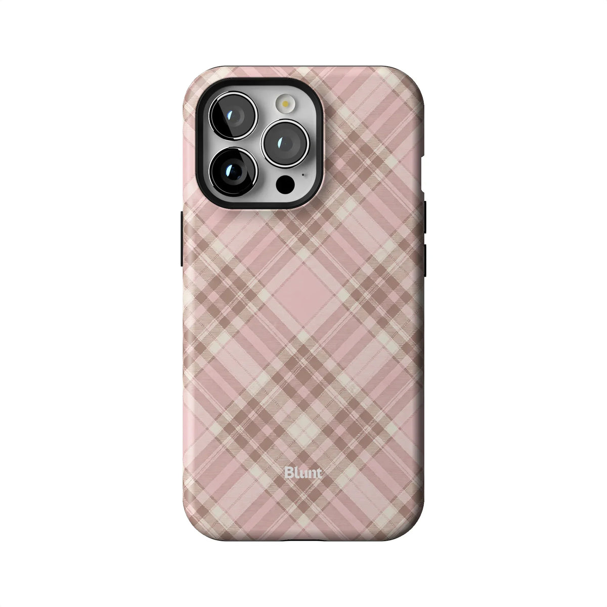 Blush Plaid iPhone Case