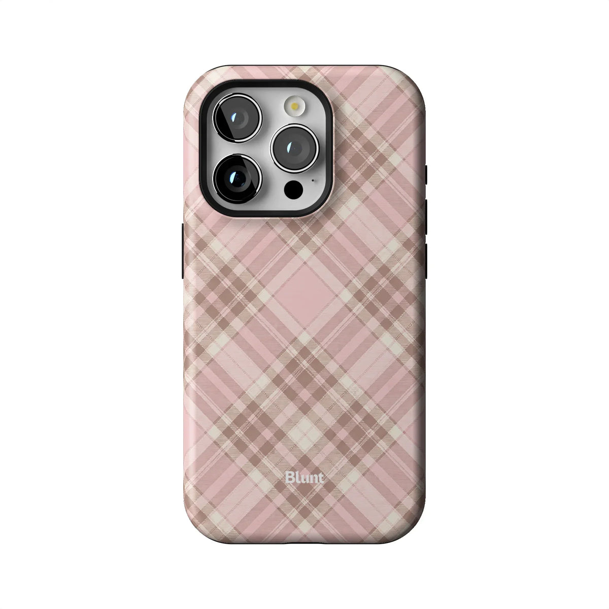 Blush Plaid iPhone Case
