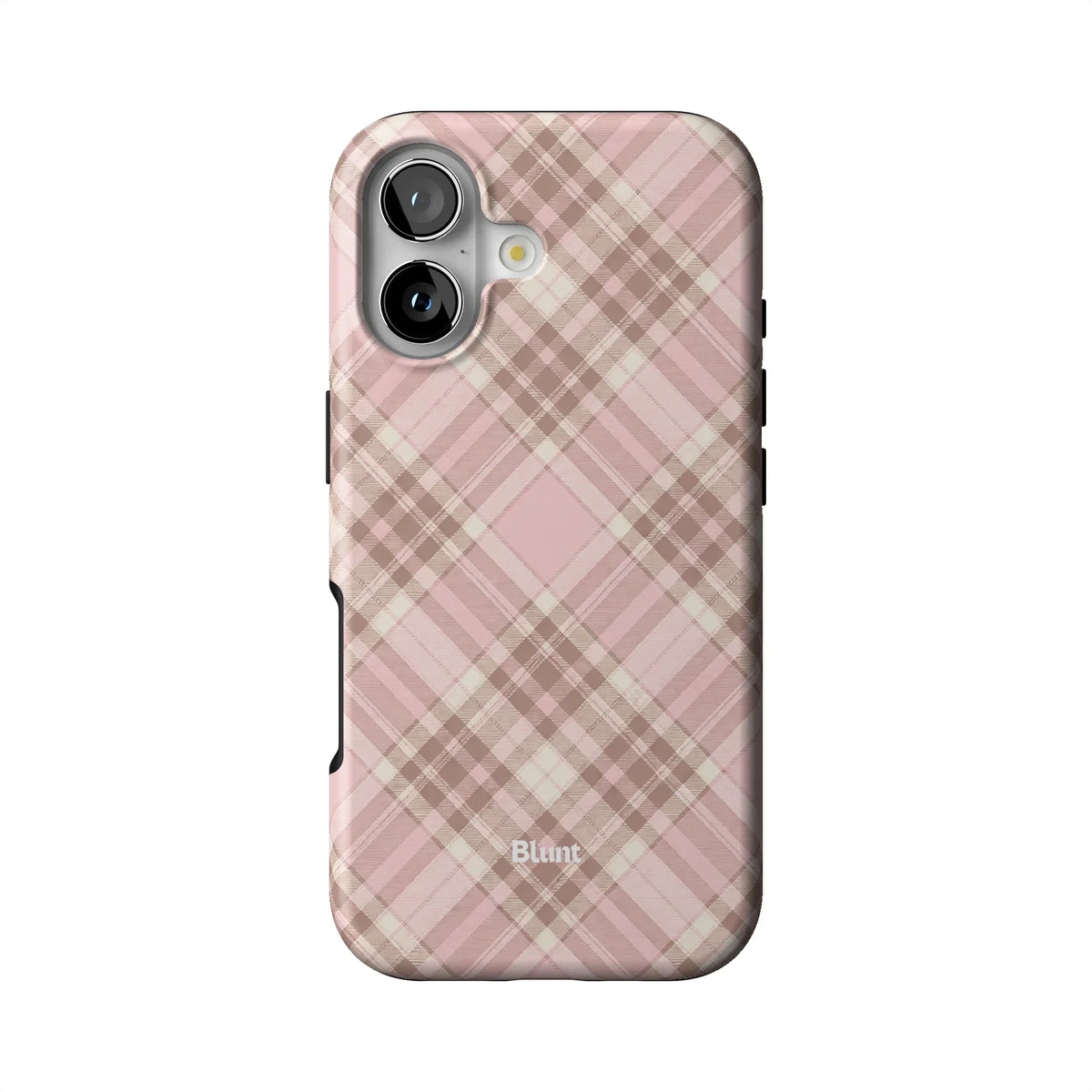 Blush Plaid iPhone Case