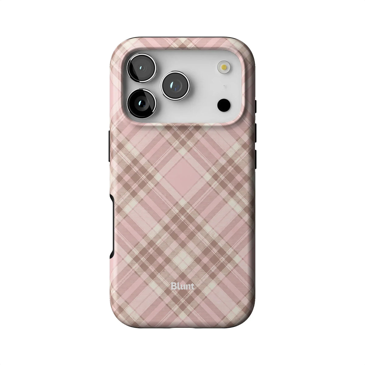 Blush Plaid iPhone Case