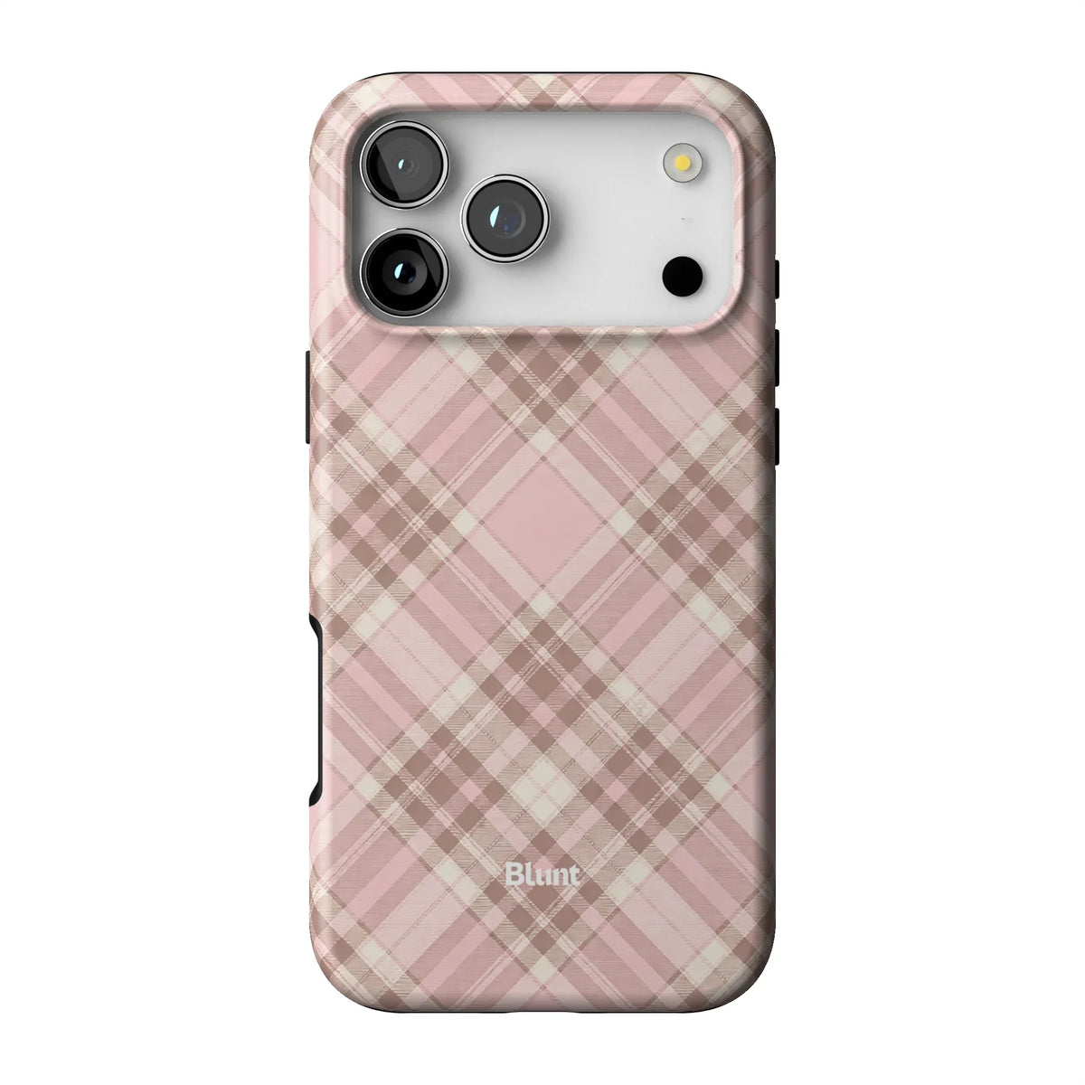 Blush Plaid iPhone Case