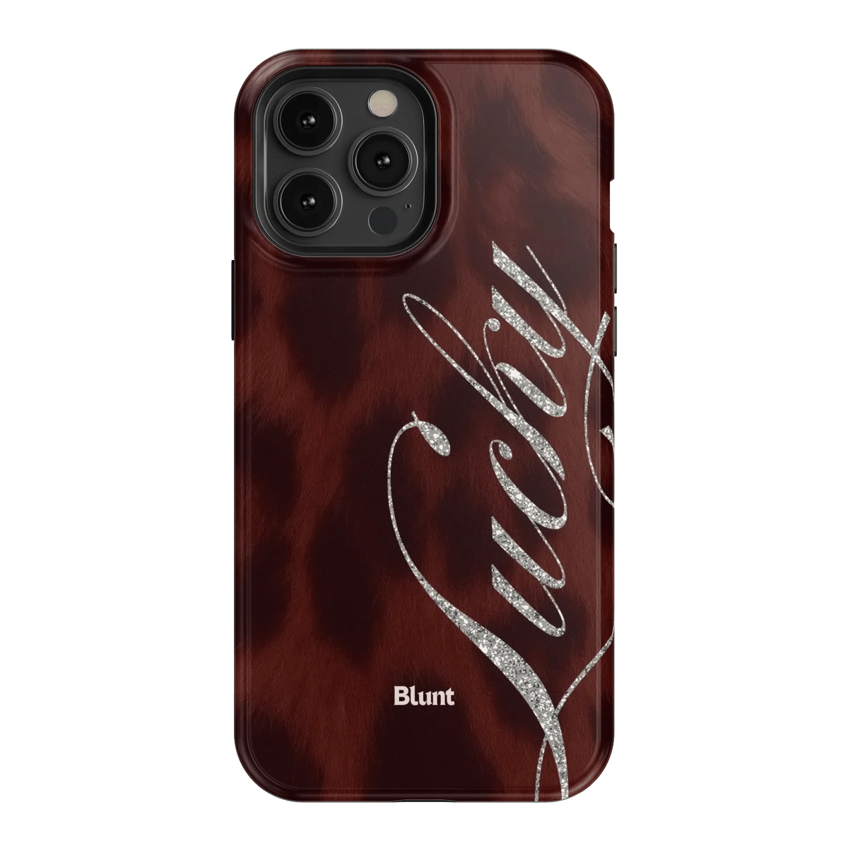Brown Cheetah Lucky iPhone Case