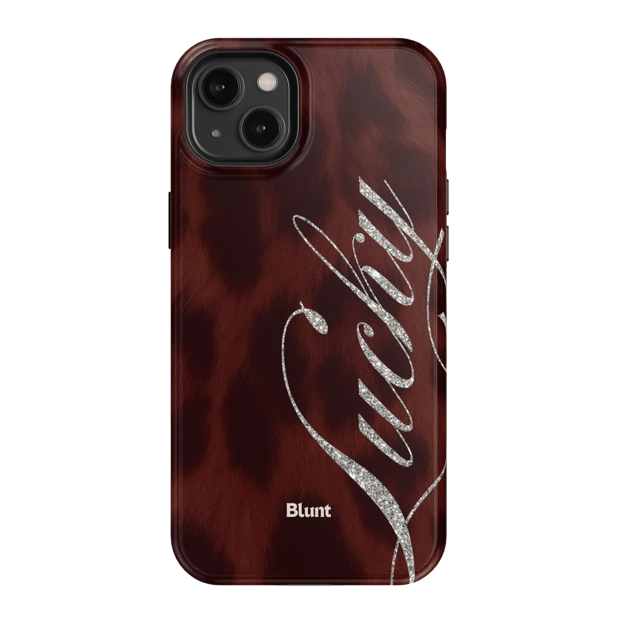 Brown Cheetah Lucky iPhone Case