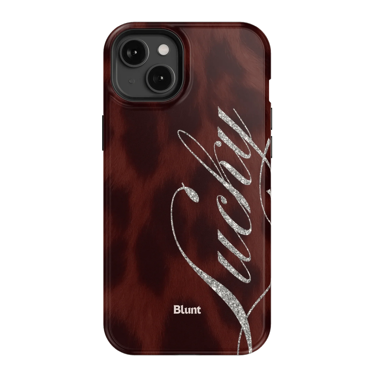 Brown Cheetah Lucky iPhone Case