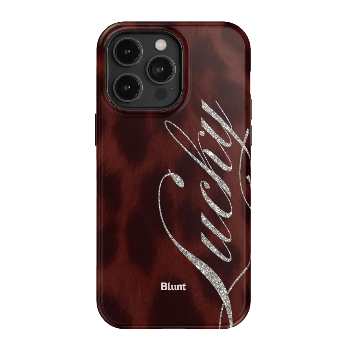 Brown Cheetah Lucky iPhone Case