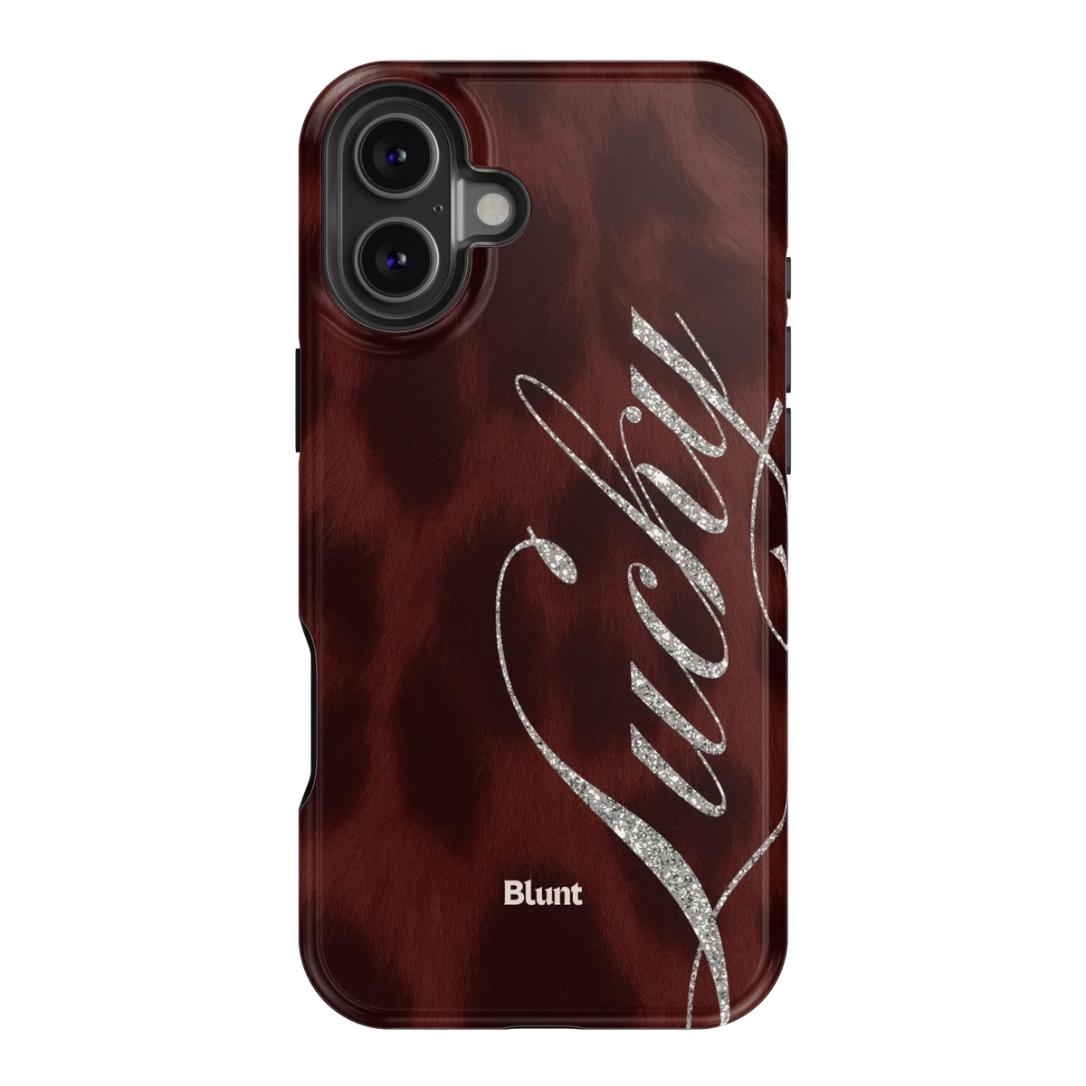 Brown Cheetah Lucky iPhone Case