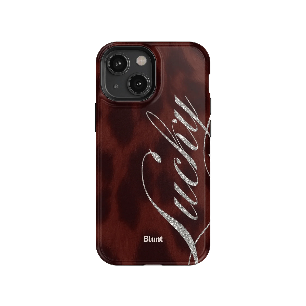 Brown Cheetah Lucky iPhone Case