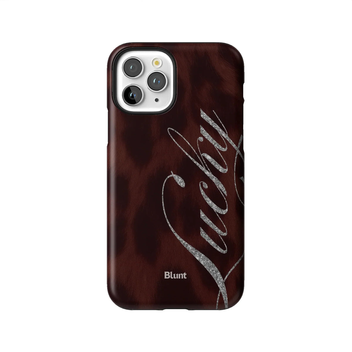 Brown Cheetah Lucky iPhone Case