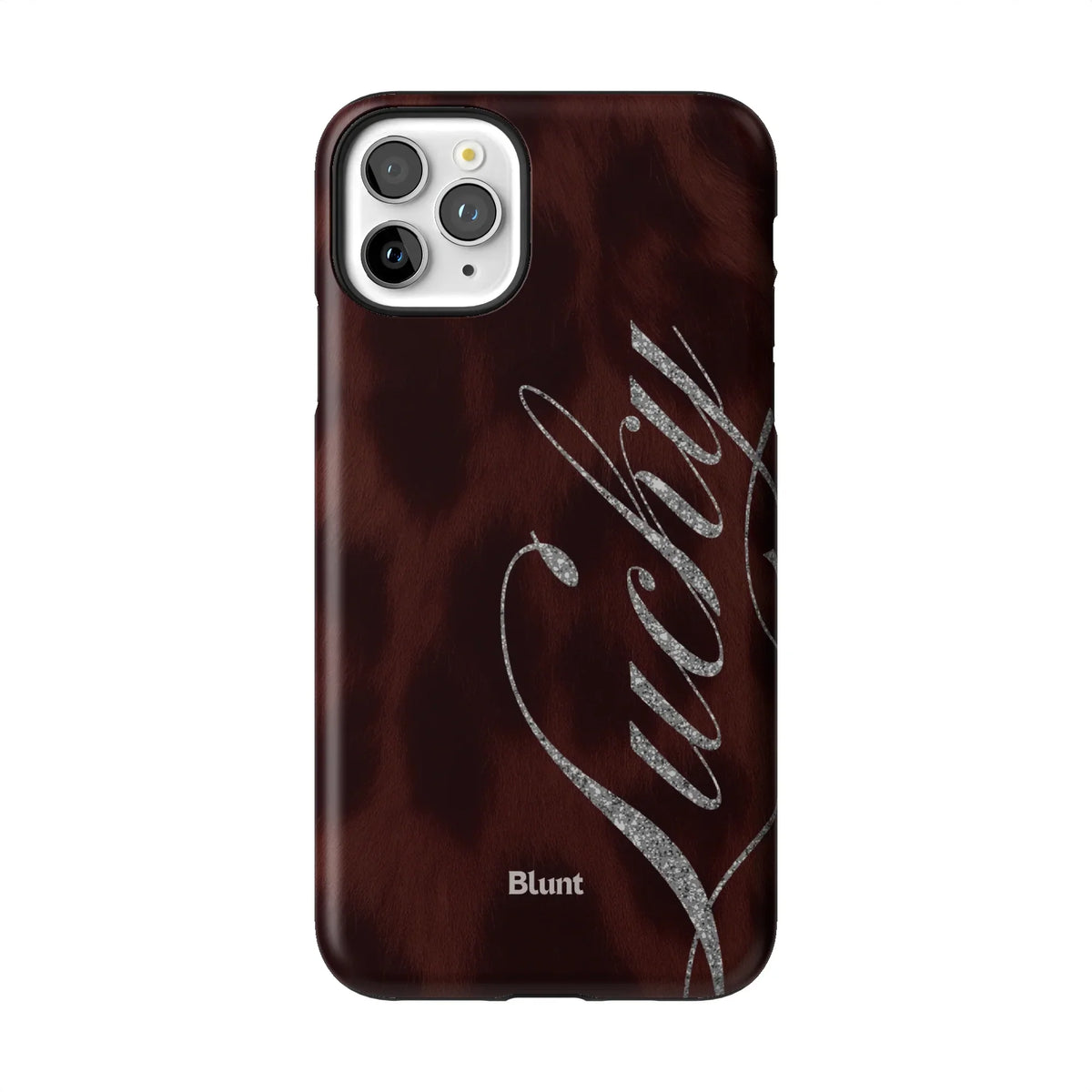 Brown Cheetah Lucky iPhone Case