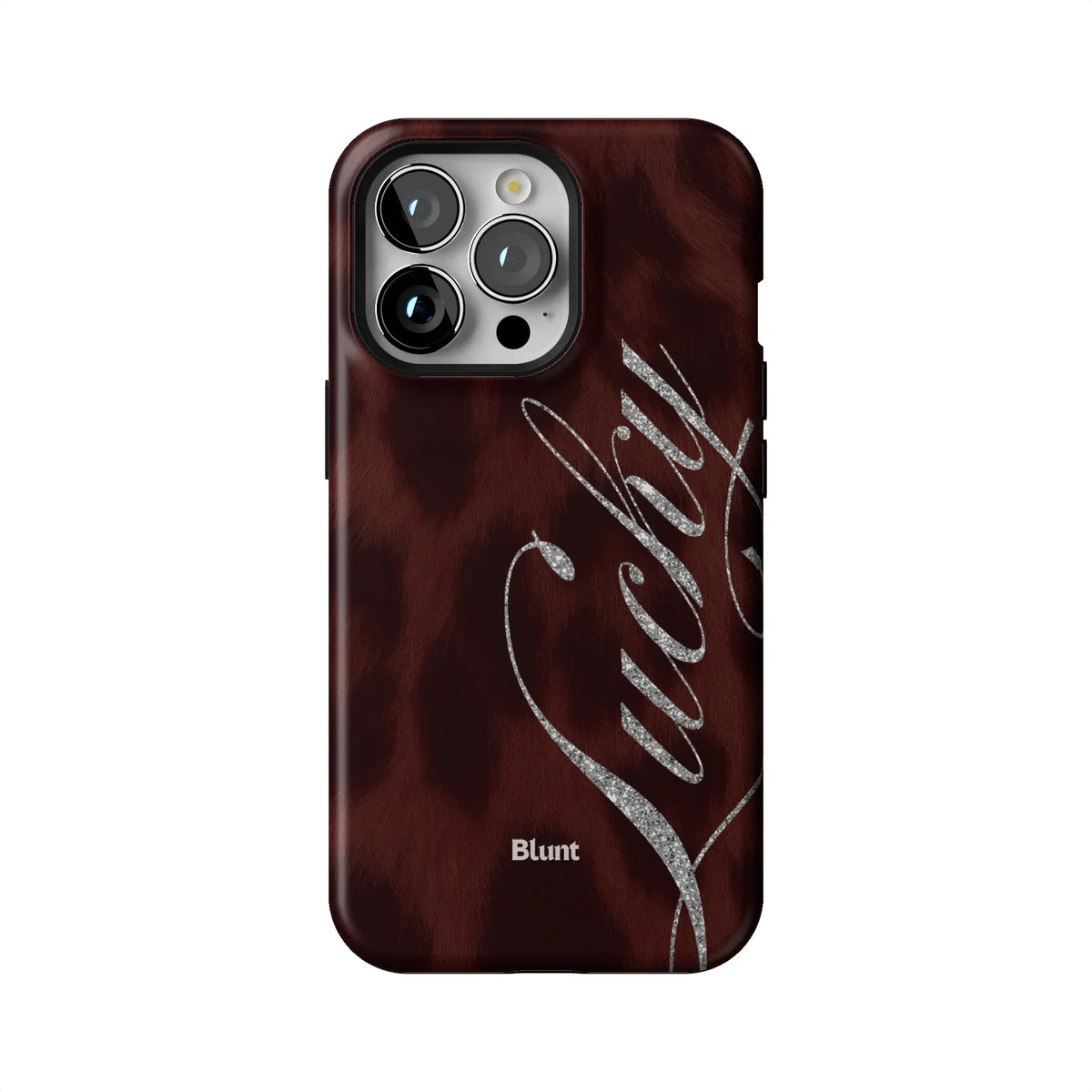 Brown Cheetah Lucky iPhone Case