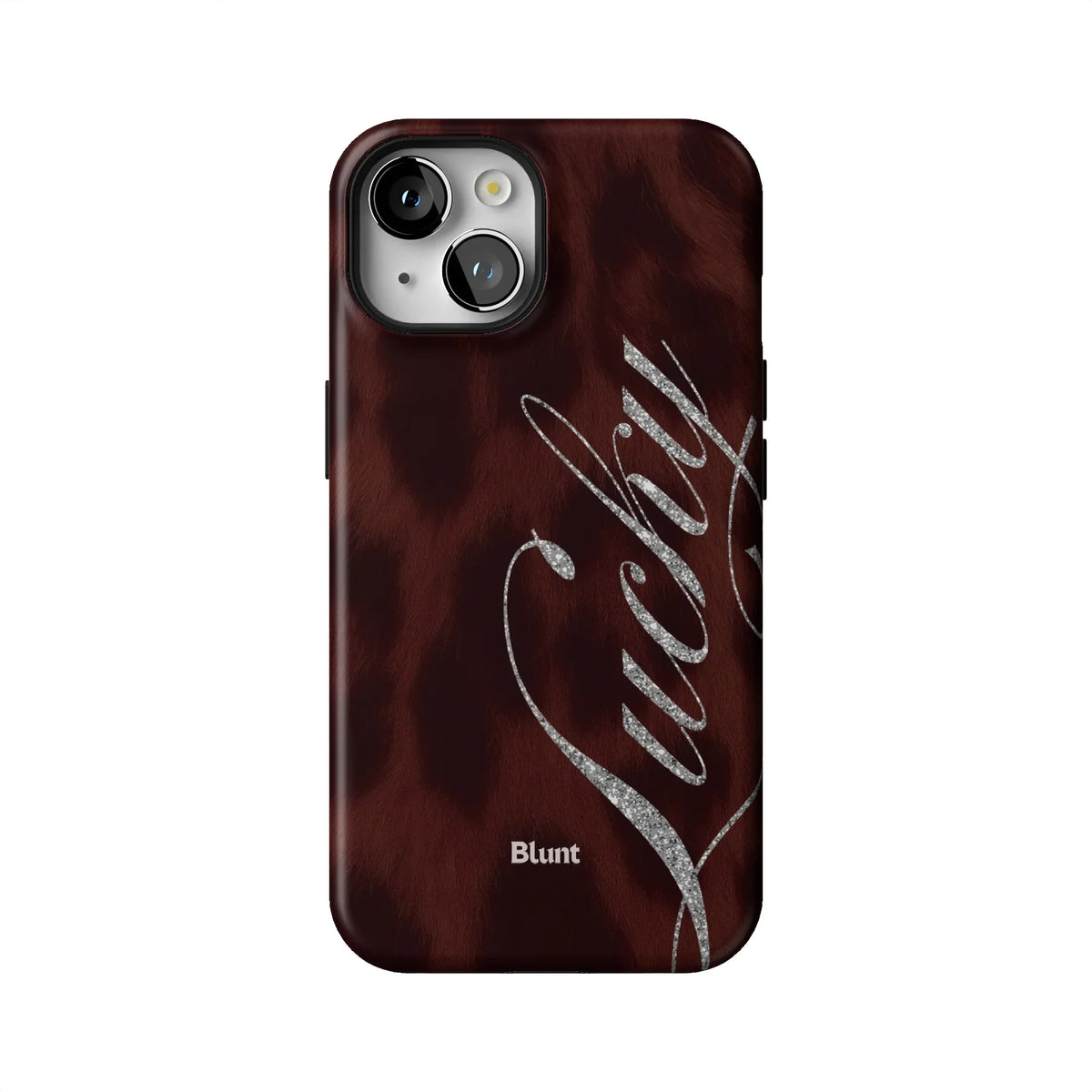 Brown Cheetah Lucky iPhone Case
