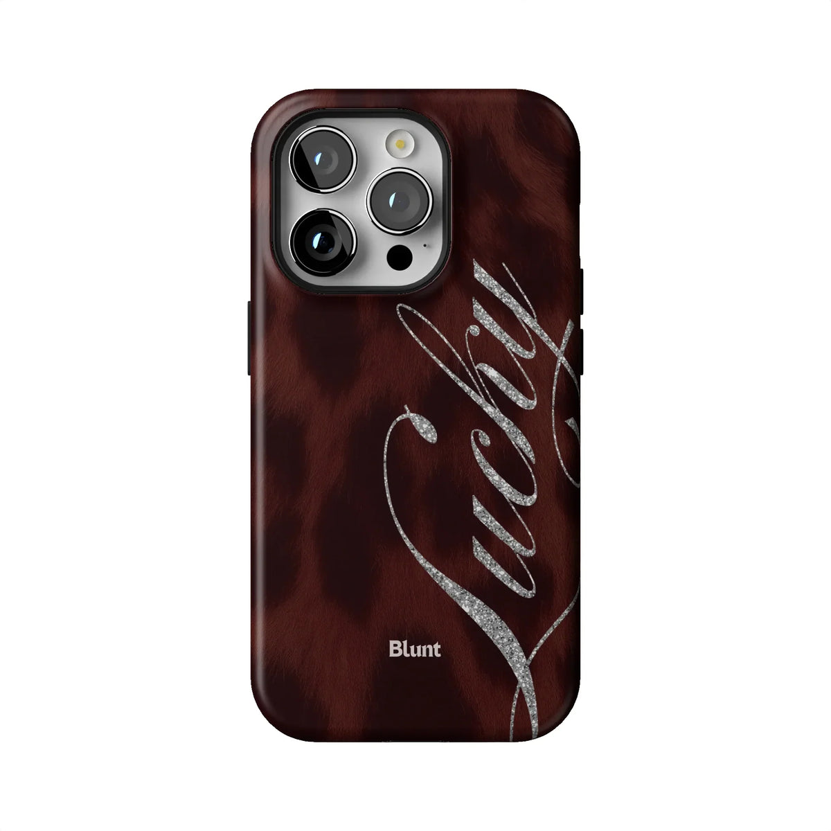 Brown Cheetah Lucky iPhone Case